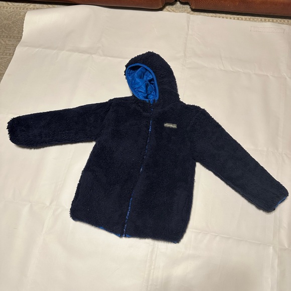 Eddie Bauer Kids size XS 5/6) reversible Puffer & fleece in excellent condition - Picture 3 of 13